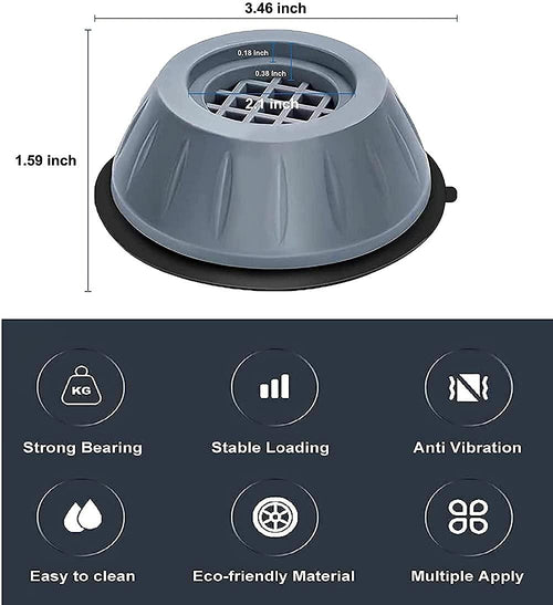Anti Vibration Pad-Anti-vibration Pads For Washing Machine - 4 Pcs