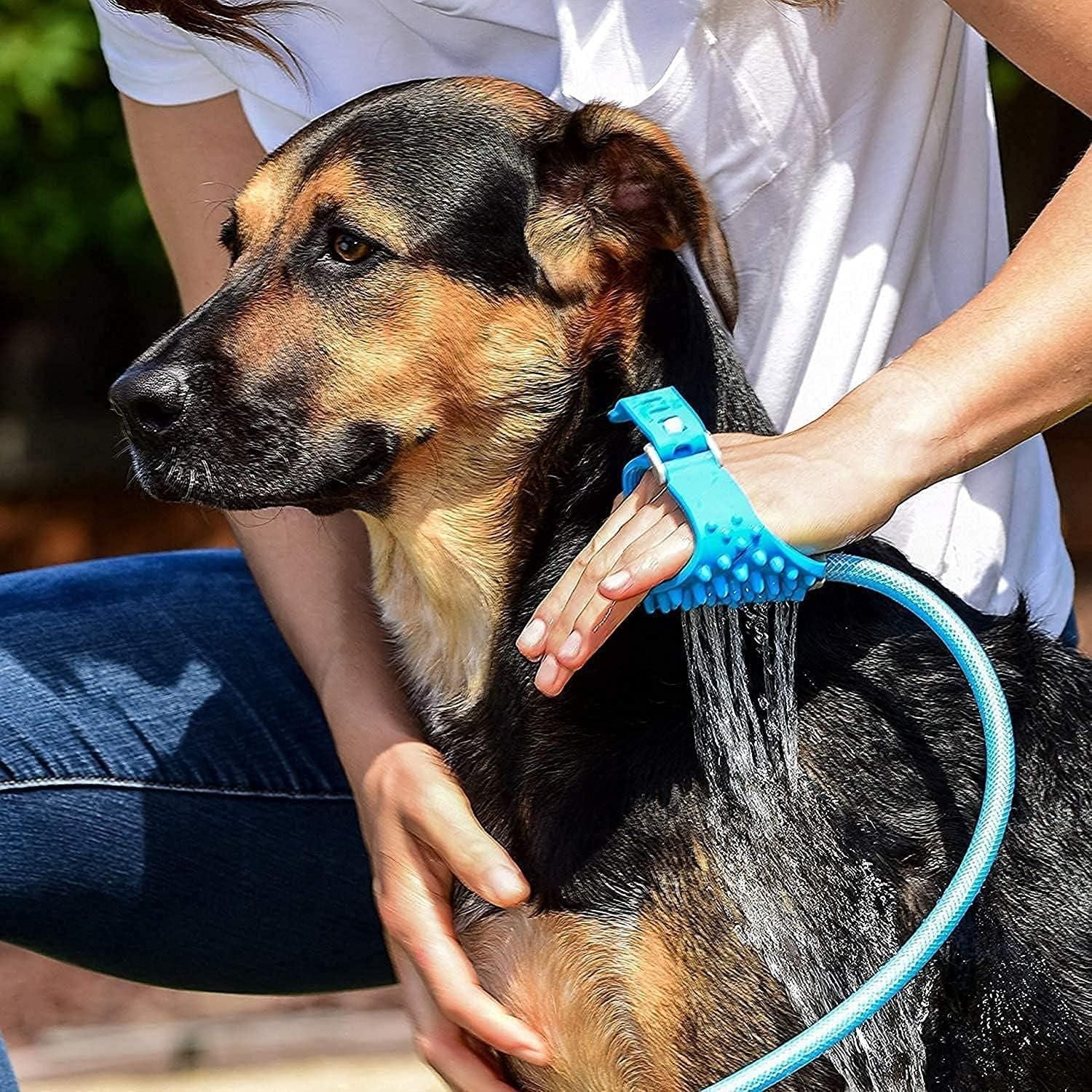 Pet Bathing Tool - Cleaning Washing Massager Scrubber Brush for Dog