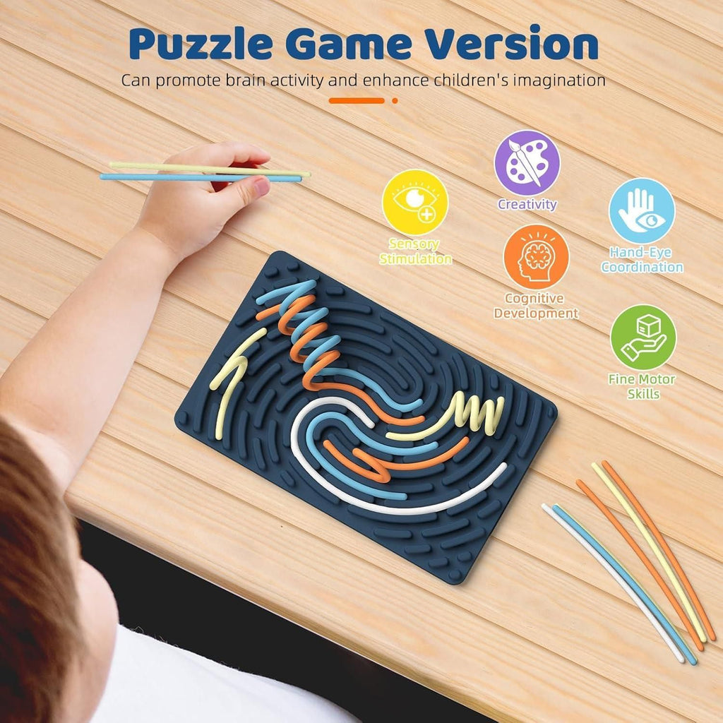 Sensor Activity Board Double-Sided Silicone Montessori Toys
