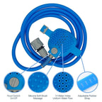 Pet Bathing Tool - Cleaning Washing Massager Scrubber Brush for Dog