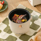 1.8 L Multifunctional Electric Non-Stick Pot With Transparent Lid